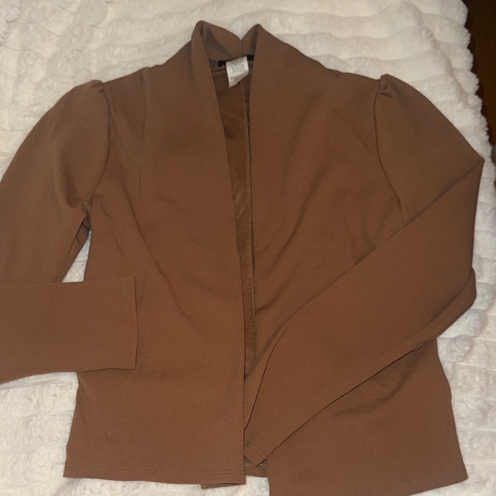 NWOT Triple 7 Brown Blazer